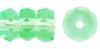 Fire Polished 6x3mm Faceted Rondell Beads:Peridot [50]