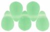 Czech Glass 6x4mm Teardrop Beads:Matte Peridot [100]