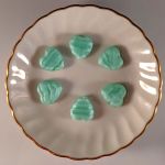 Heart Table Cut Beads 15mm:Peridot Pearl [6]