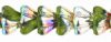 Bell Flower Beads:8x6mm Olivine, Vitrial [25]