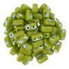 Brick Beads 3x6mm 2-Hole:Olivine, Peacock [50]