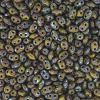 SuperDuo Beads, 2.5x5mm Olivine Picasso [10g]