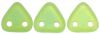 Czech Glass 6mm 2-Hole CzechMate Triangle Beads:Matte Iris Olivine [10g]