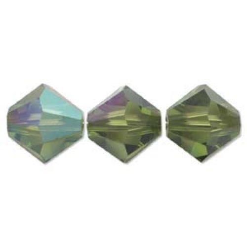 Swarovski 5328:3mm Olivine, AB [ea]
