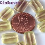Rectangle Bead:8x12mm Olivine/Amethyst [10]