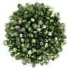 Fire Polished:2mm Mirror Fern Green, Round [50]