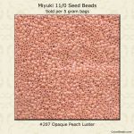 Delica 11/0:0207 Peach, Luster Opaque [5g]