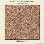 Delica 11/0:0208 Tan, Opaque [5g]