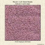 Delica 11/0:0210 Old Rose, Luster Opaque [5g]