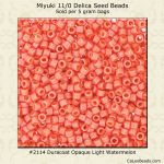 Delica 11/0:2114 Light Watermelon, Duracoat Opaque [5g]