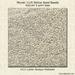 Delica 11/0:0211 Alabaster, Luster Opaque [5g]