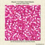 Delica 11/0:2153 Pink Parfait, Duracoat Silver Lined [5g]