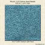 Delica 11/0:0217 Light Aqua, Luster Opaque [5g]