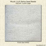 Delica 11/0:0220 White, Opal [5g]