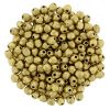 Fire Polished:2mm Matte Metallic Flax, Round [50]