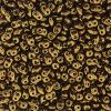 SuperDuo Beads, 2.5x5mm Gold Crystal Luster [10g]
