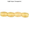 Rice Beads, 6x4mm:Light Topaz