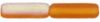 Czech Glass 14x4mm Tube Beads:AB/Matte Topaz [25]