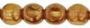 Fire Polished 6mm Antique Style Triangle Beads:Bronze Topaz [25]