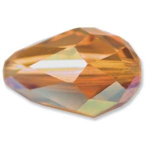 Swarovski 5500:9x6mm Topaz, AB [ea]