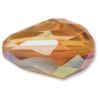 Swarovski 5500:9x6mm Topaz, AB [ea]