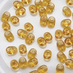 SuperDuo Beads, 2.5x5mm Topaz [10g]