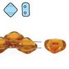 Silky Beads 6mm 2-Hole:Topaz [40]