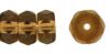 Fire Polished 6x3mm Faceted Rondell Beads:Smoky Topaz [50]