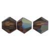 Swarovski 5328:3mm Smoky Topaz, AB [ea]