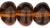Czech Glass 6x8mm Nugget Beads:Smoky Topaz [25]