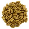 Bar Beads 6x2mm 2-Hole:Antique Gold, Matte Metallic [10g]