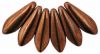 Czech Glass 5x16mm Dagger Beads:Dark Bronze [50]