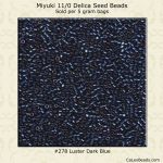 Delica 11/0:0278 Dark Blue, Luster [5g]