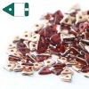 Czech Glass 4.6x3.1mm Tri Beads:Red Apollo Gold [10g]