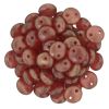 Lentil Beads 6mm 2-Hole:Cardinal Halo [50]