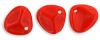 Czech Glass 8x7mm Rose Petal Beads:Opaque Red [50]
