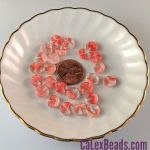 Dime Beads:8x3mm Crystal/Red [25]