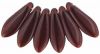 Czech Glass 5x16mm Dagger Beads:Garnet [50]