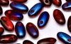 Rizo Beads, 2.5x6mm:Ruby Blue Iris [10g]
