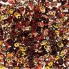 SuperDuo Beads, 2.5x5mm Ruby Apollo Gold [10g]