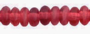 Czech Glass 4mm Rondell Beads:Pearl/Fuchsia [100]