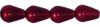 Pearl Beads 6x4mm Teardrop:Burgundy [50]