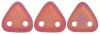 Czech Glass 6mm 2-Hole CzechMate Triangle Beads:Matte Iris Siam Ruby [10g]