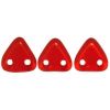 Czech Glass 6mm 2-Hole CzechMate Triangle Beads:Siam Ruby [10g]