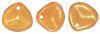 Czech Glass 8x7mm Rose Petal Beads:Sandalwood Halo [50]