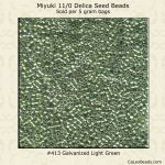 Delica 11/0:0413 Light Green, Galvanized [5g]