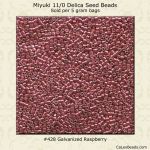 Delica 11/0:0428 Raspberry, Galvanized [5g]