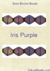 Bicone Beads, 6mm:Purple Iris [50]