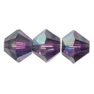 Swarovski 5328:4mm Purple Velvet, AB [ea]
