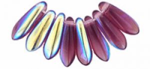 Dagger Beads 3x10mm Amethyst, AB [100]